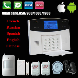 LCD Wireless GSM Alarm with APP Control and Spanish/Russia/French Voice